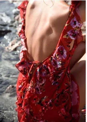 Rat & Boa Romy Dress Red Size S/Au 8 photo 2