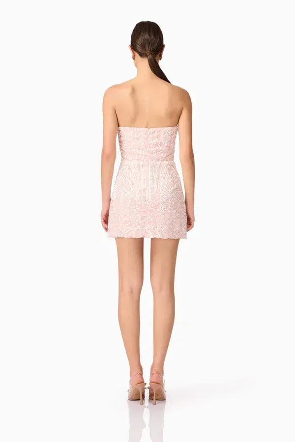Elliatt Kiki Strapless Mini Dress in Pink Size M photo 3