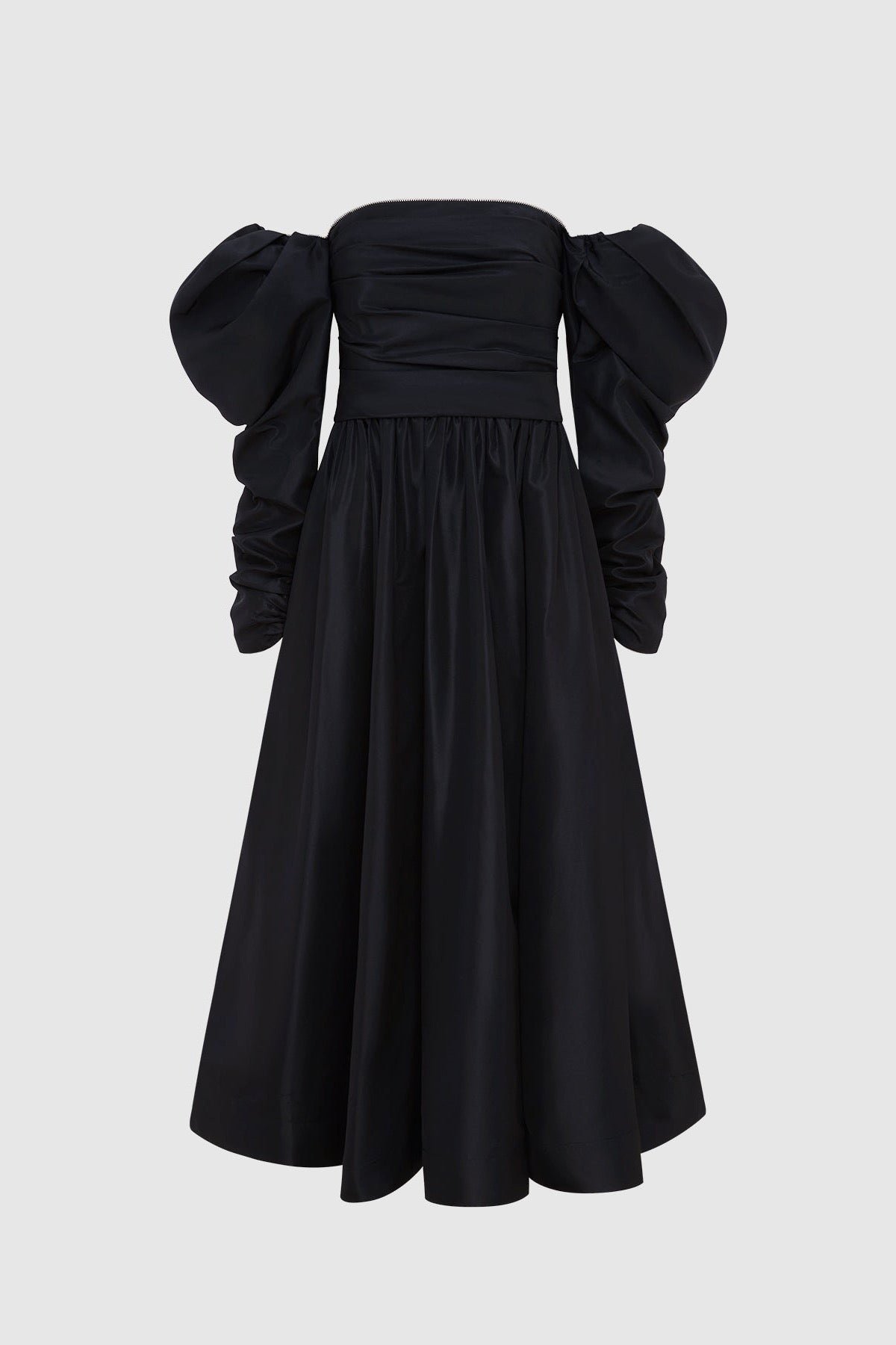 LEO LIN MADISON BUSTIER MIDI DRESS - EBONY photo 5