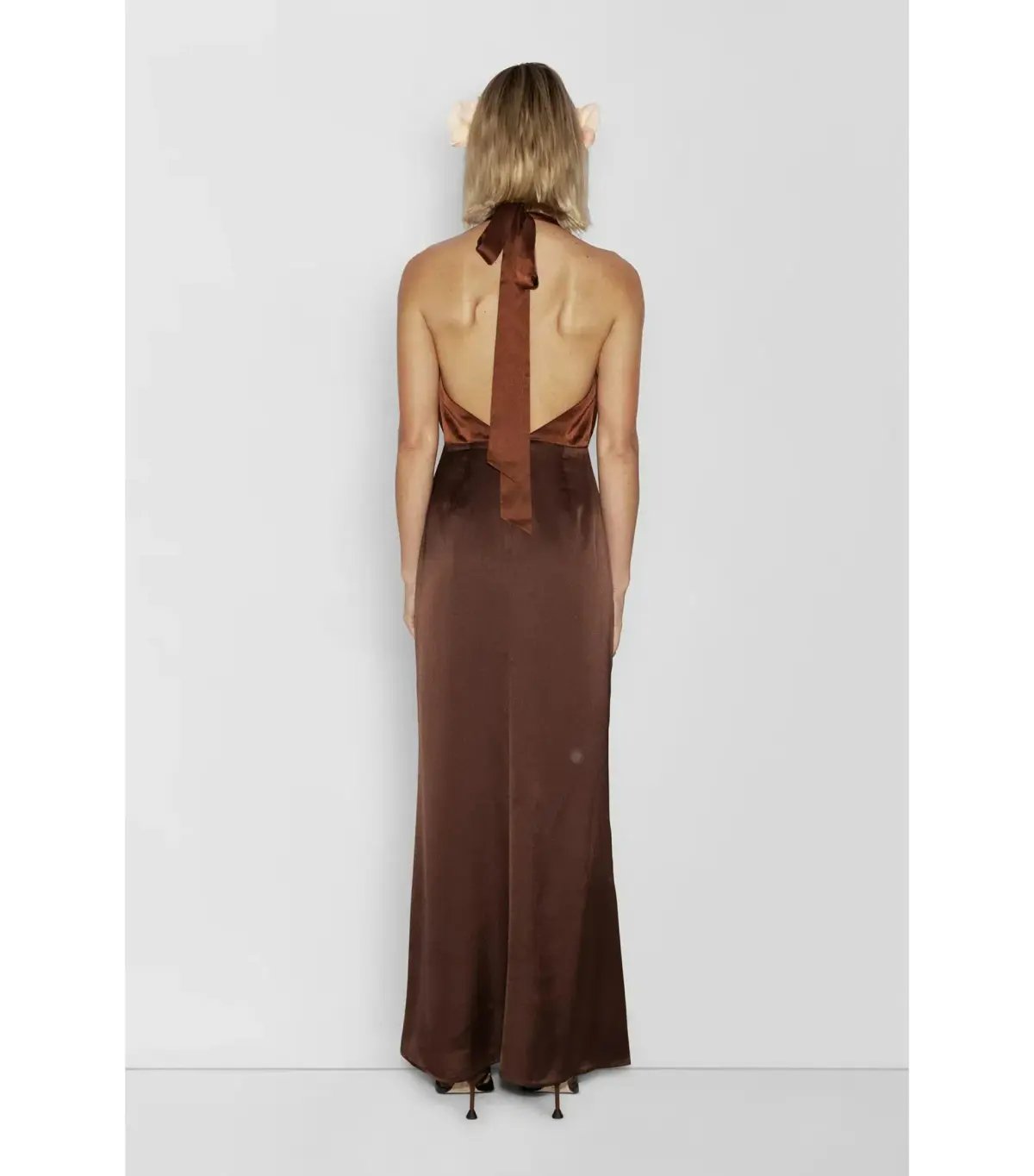 The Wolf Gang Oahu Slip Maxi Dress Chocolate Brown Size XS / AU 6 photo 4