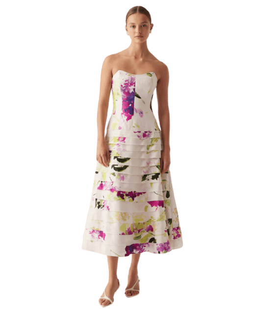 Aje Victoria Gown Wild Hydrangea photo 8