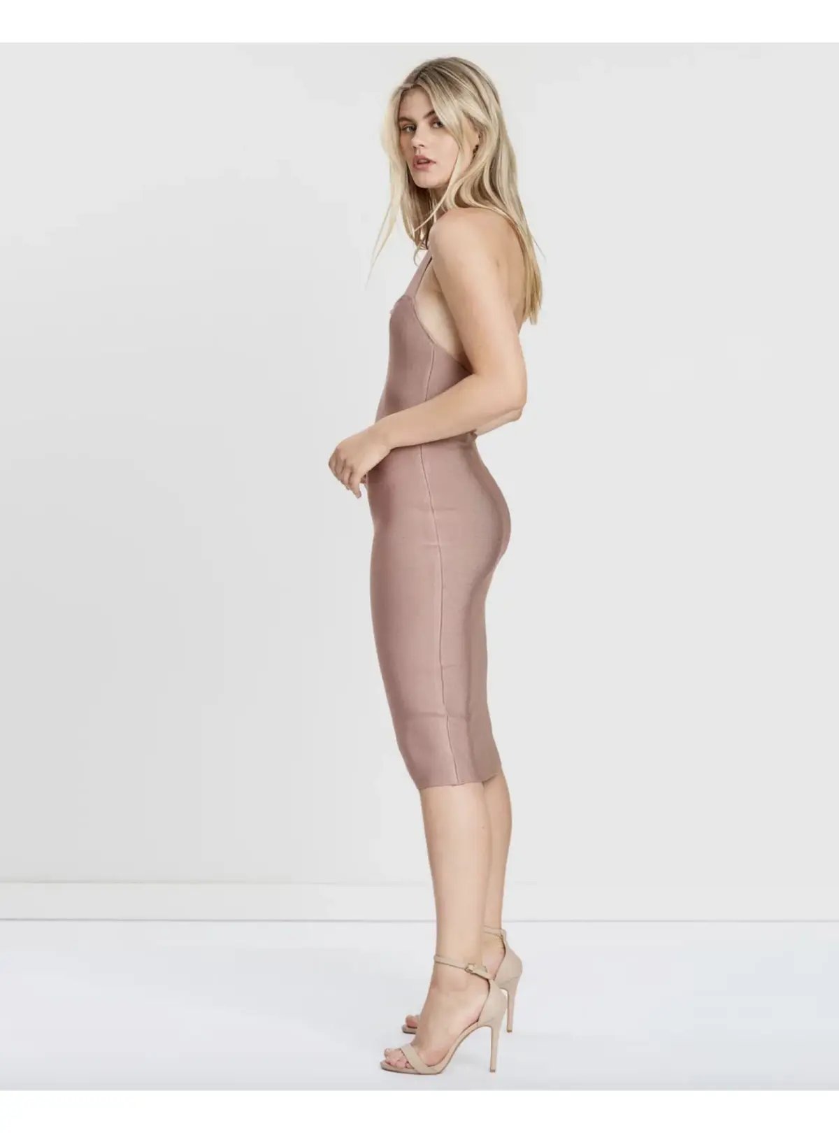 Misha Julia Midi Dress Dusty Rose Size AU 4 photo 2