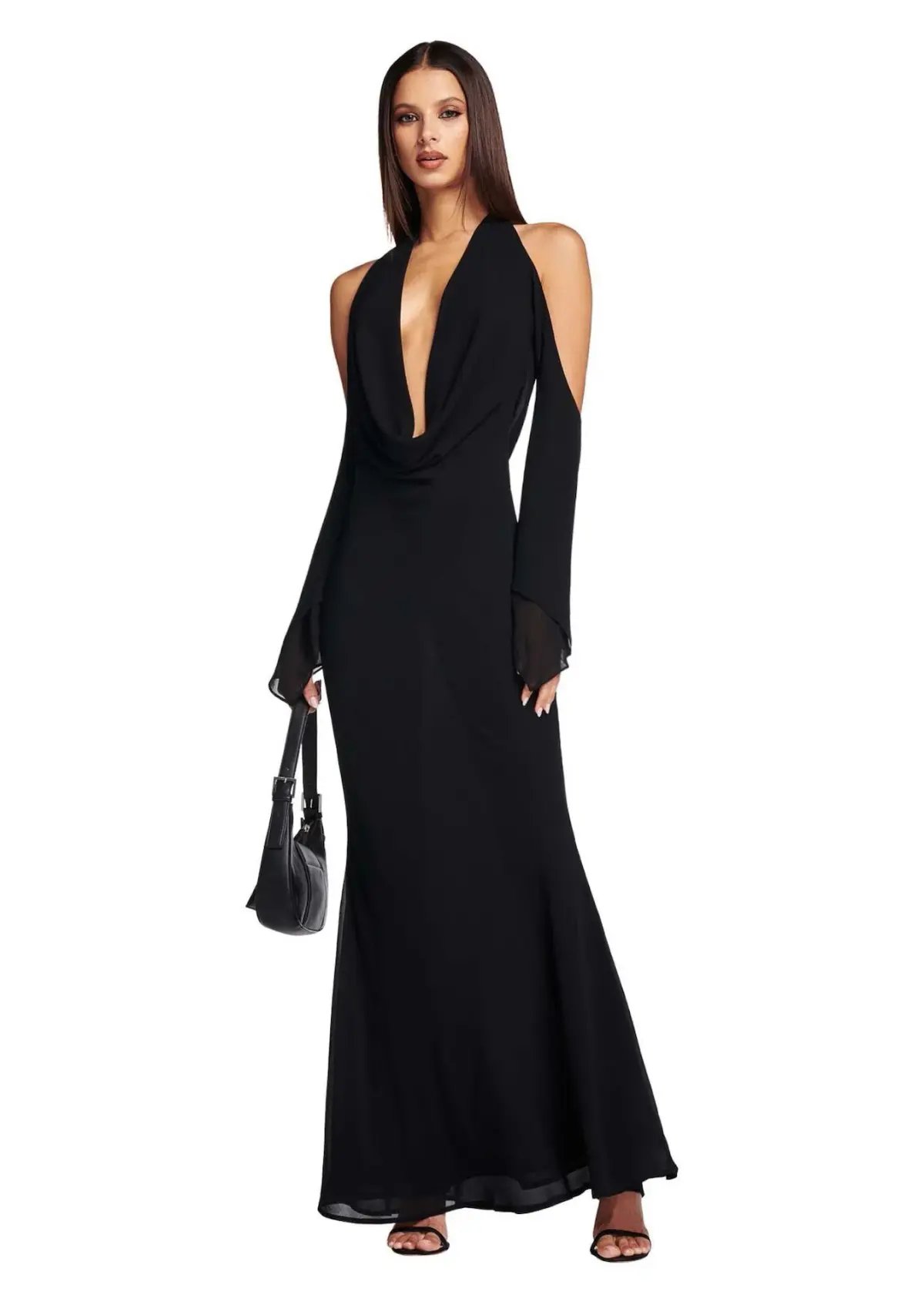 I.AM.GIA Rosanna Maxi Dress in Black Size 8 photo 2