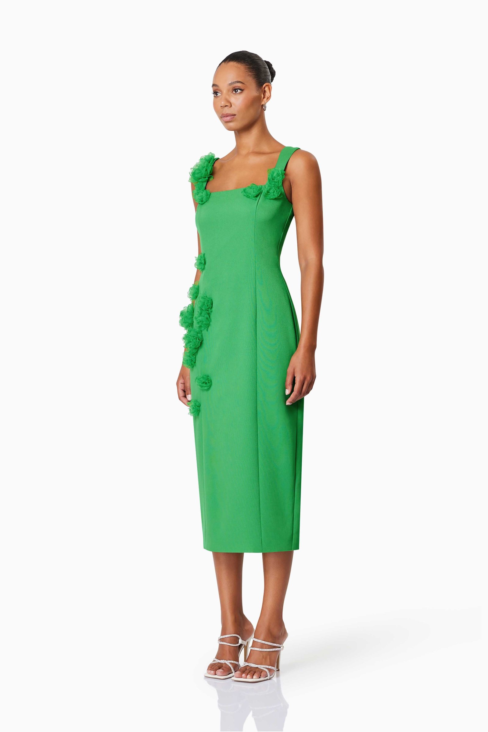 ELLIATT VALERIA MIDI DRESS - GREEN photo 3