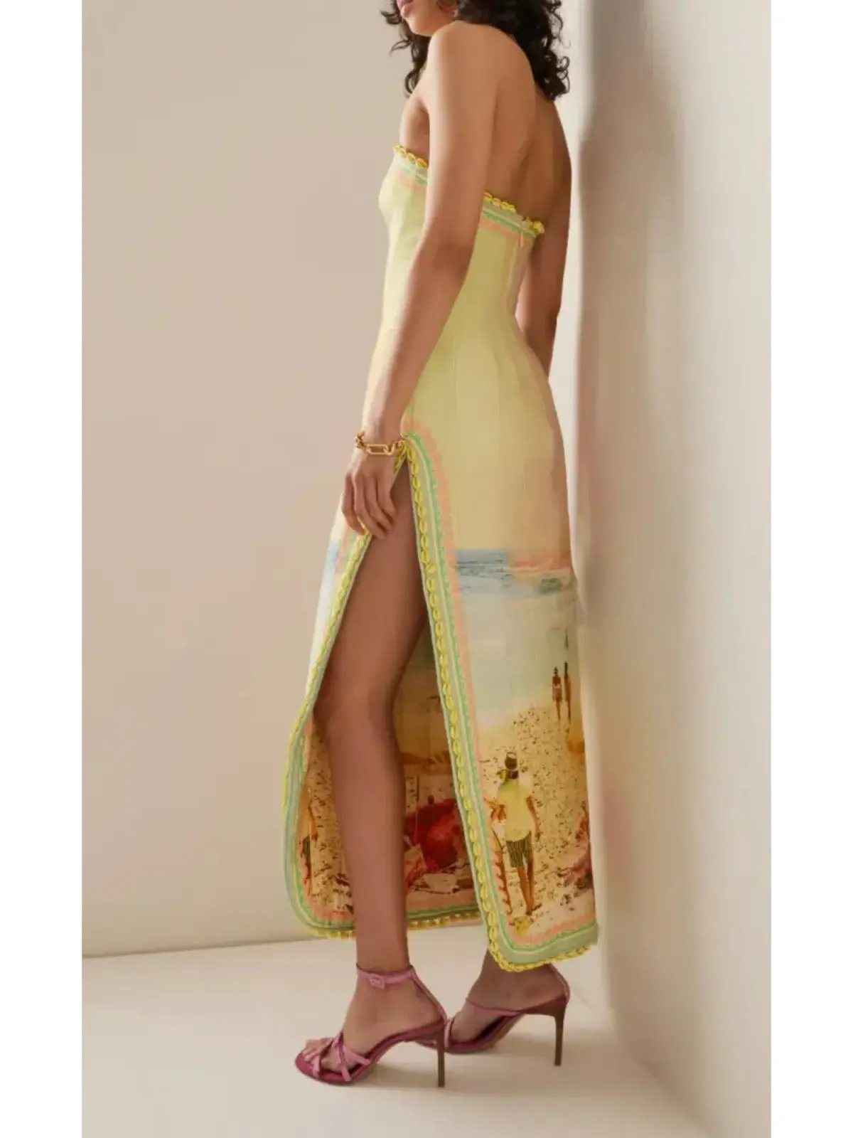 Zimmermann Coaster Structured Midi Dress Poster Print Size 0 / AU 8 photo 2
