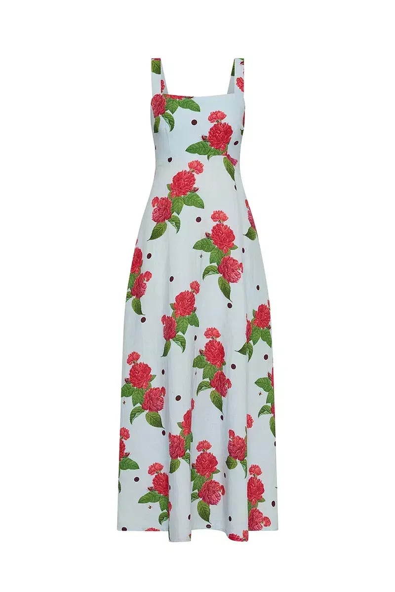 Palm Noosa Belle Maxi Dress Sky Garden Blue Size 8 photo 4