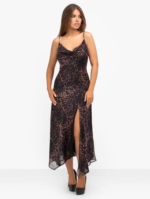 Misha Johanna Midi Dress Print Size 10 photo 3