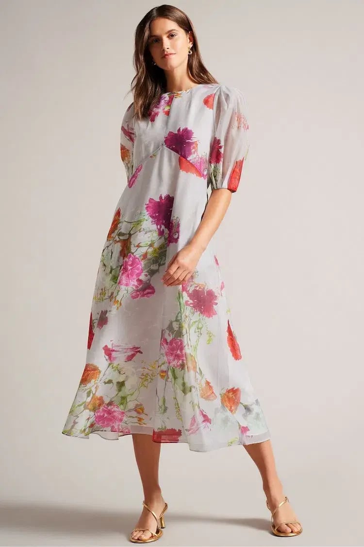 Ted Baker Mekayla Empire Midi Dress Size 5 / AU 16 photo 6