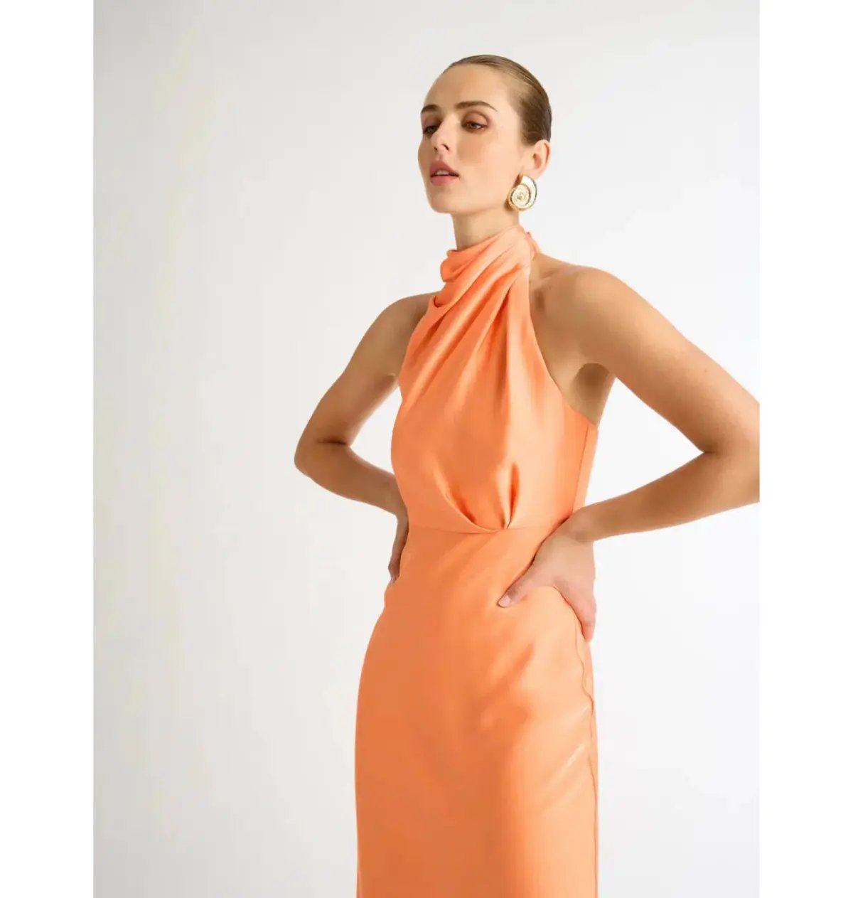 Sheike Jasmine Midi Dress Coral Size AU 6 photo 3