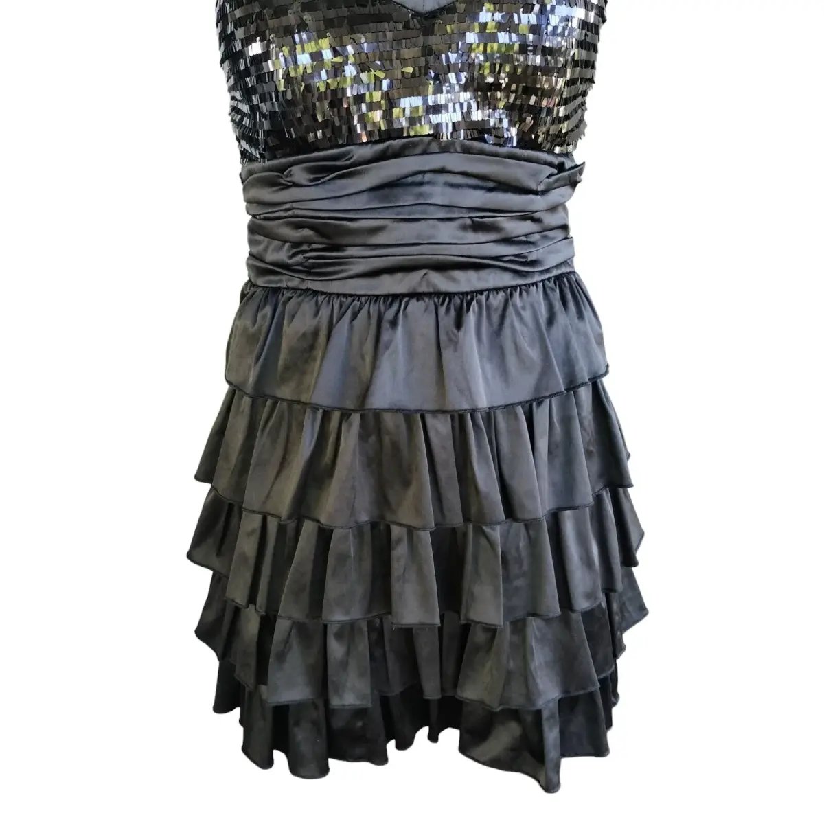 Elle Zeitoune Christina Mini Dress Black Size 10 photo 6