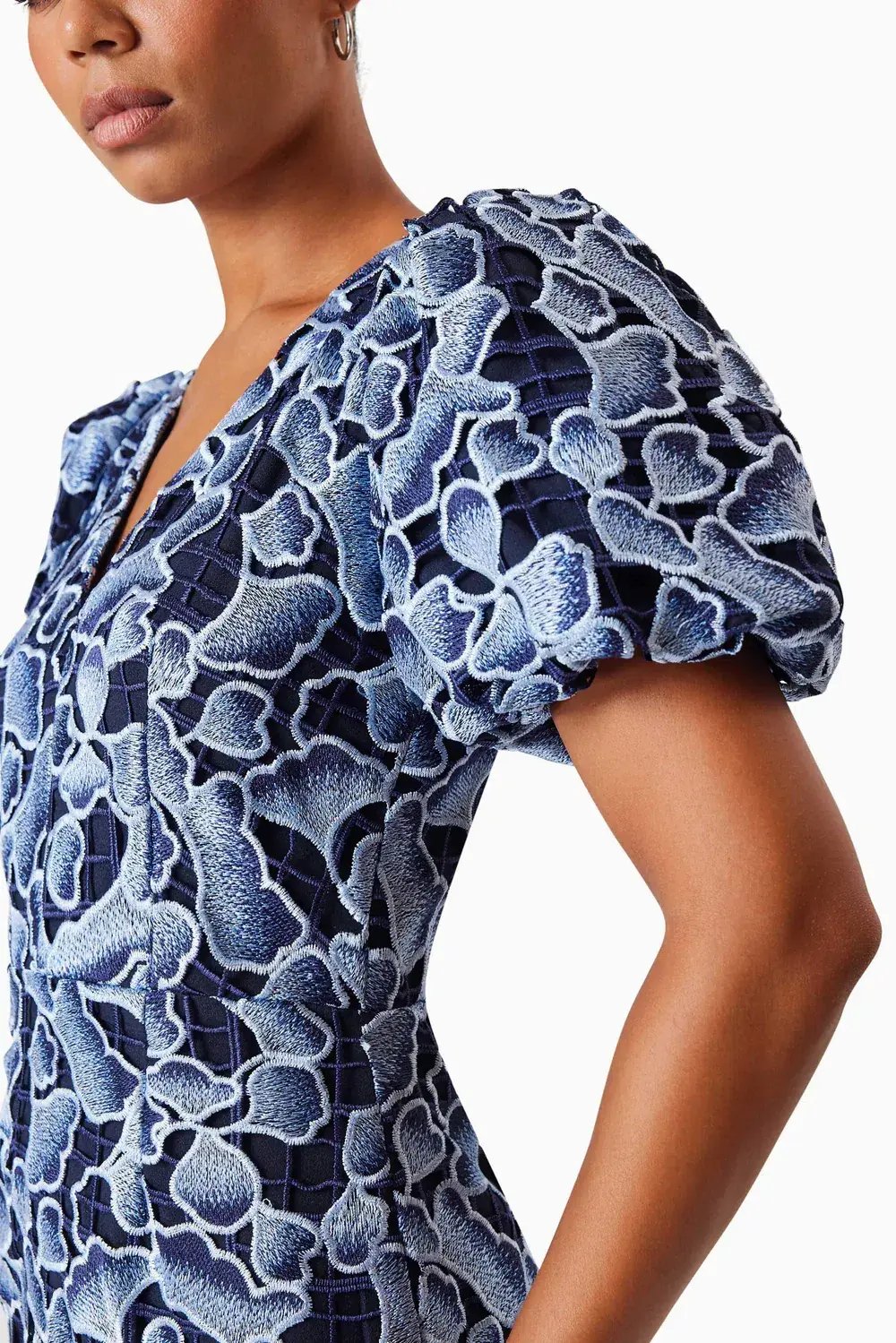 Elliatt Mila Mini Dress In Blue Size 6 photo 2