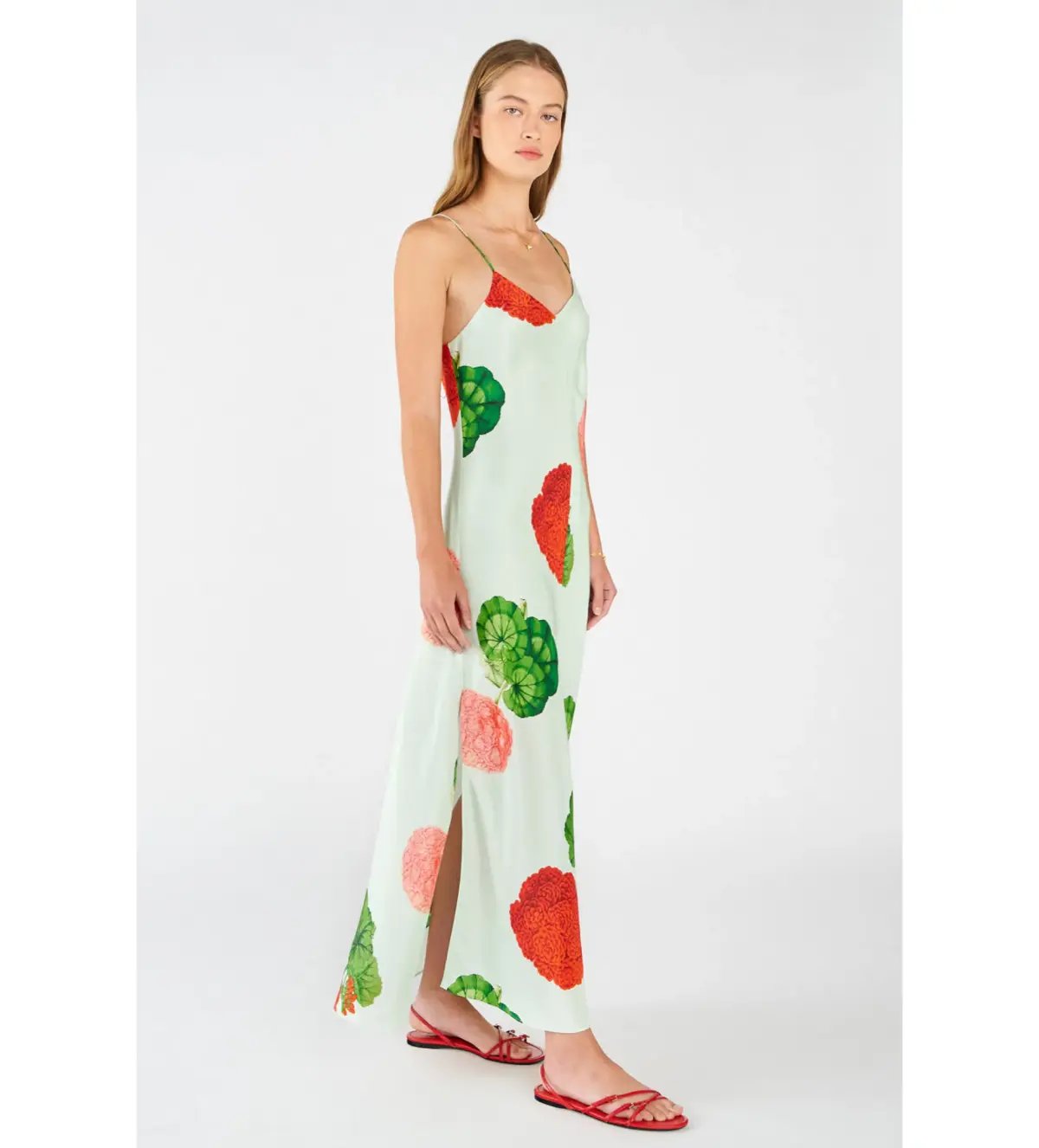 Oroton Posie Slip Dress Mid Floral Size 8 photo 3