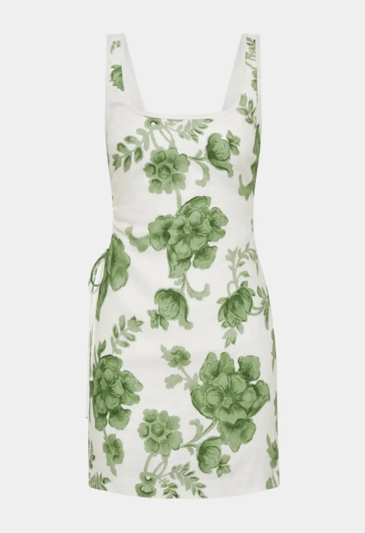 Sir The Label Gardella Cut Out Mini Dress Green Print Size 1 / AU 8 photo 6