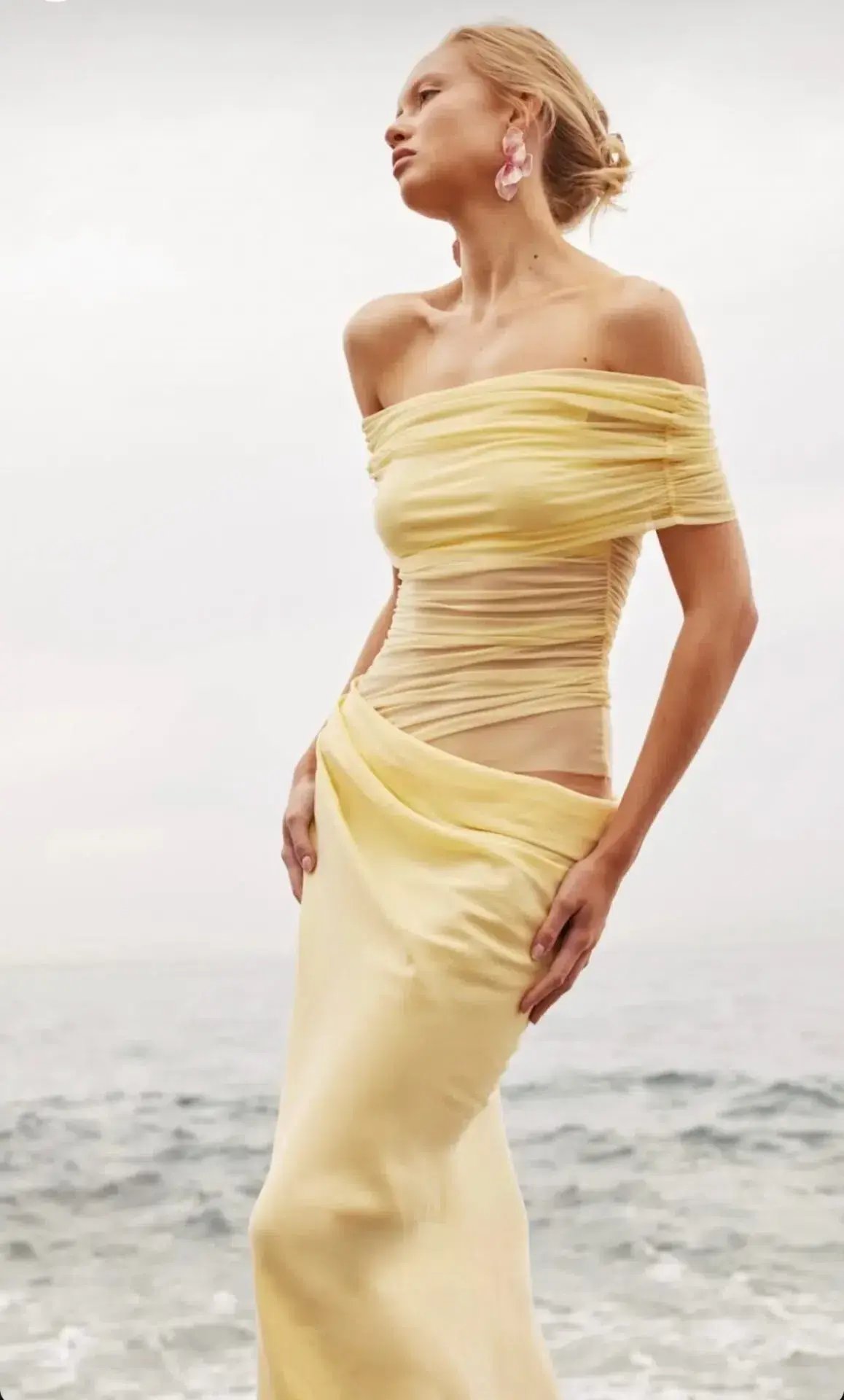 Benni Nico Maxi Dress Butter Size 10 photo 3