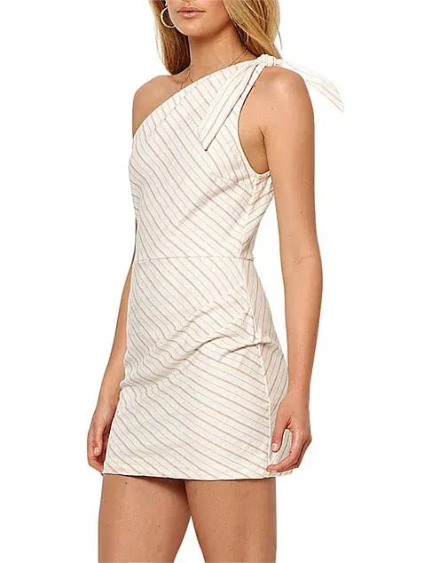 Bec & Bridge Rochelle Asymm Mini Dress Stripe Size 8 photo 4
