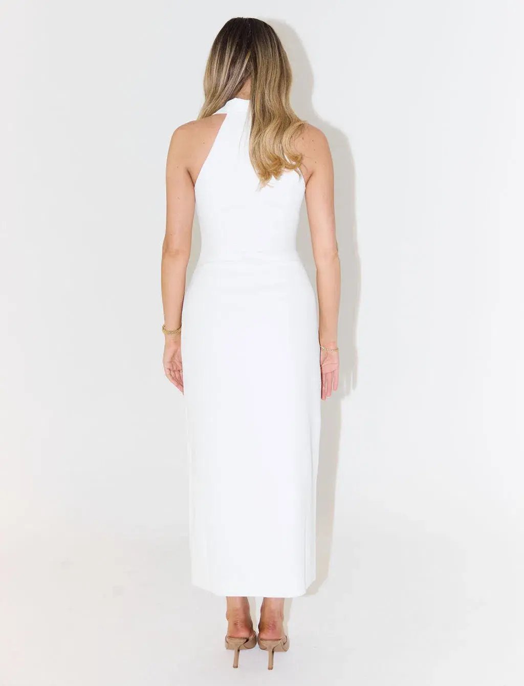 Odd Muse The Ultimate Muse Collar Maxi Dress in White Size XXS / AU 4 photo 2
