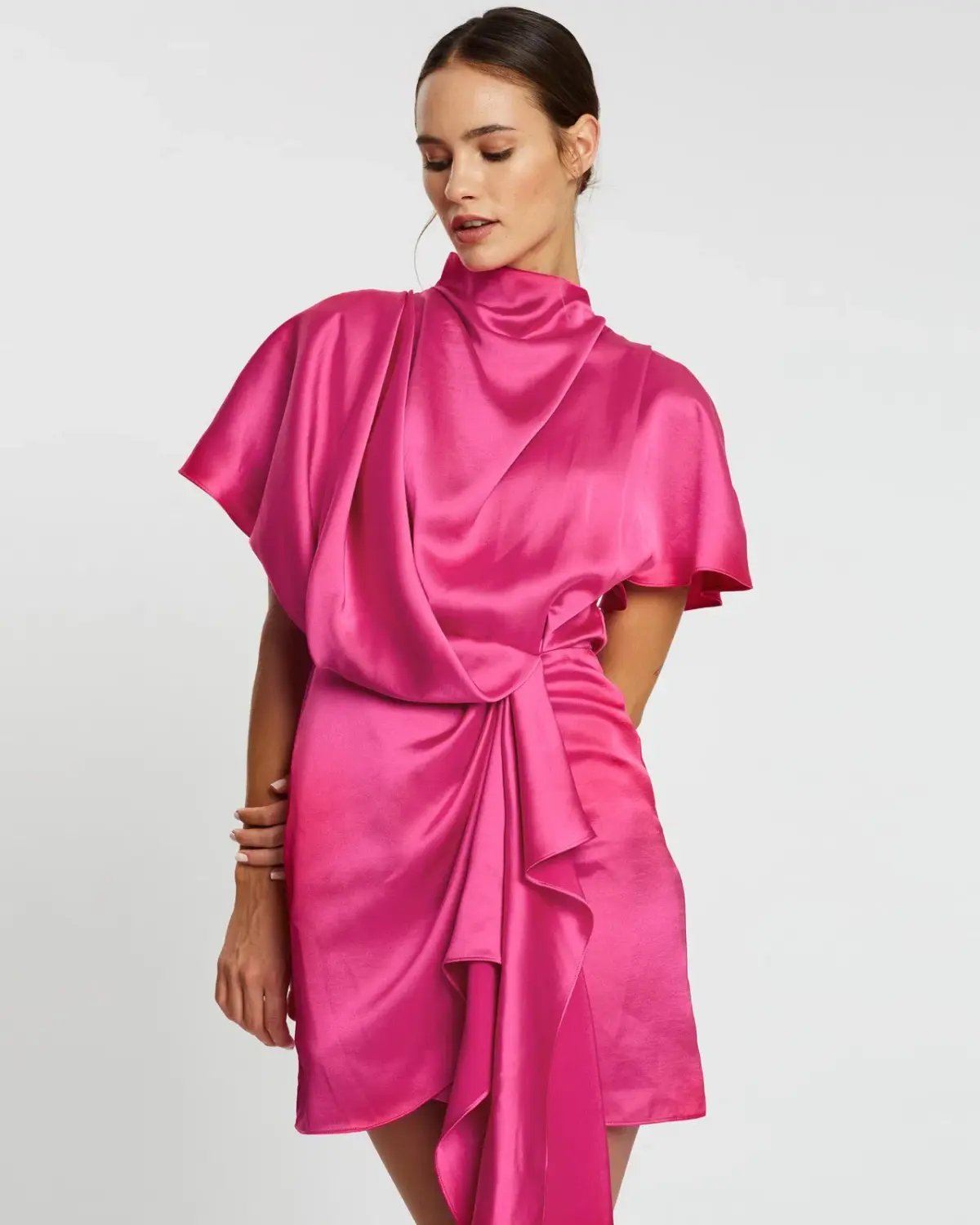 Acler Lochner Dress Fuchsia Size 12 photo 3