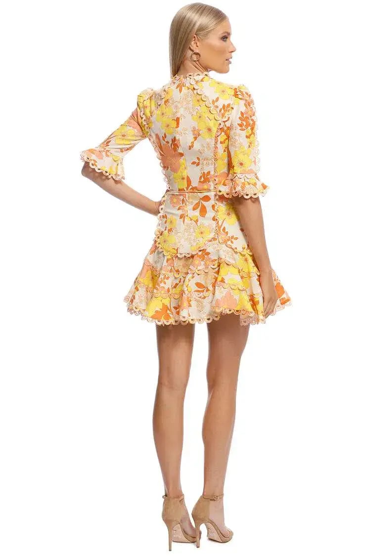 Zimmermann Primrose Flutter Mini Dress Floral Size 0 / AU 8 photo 3