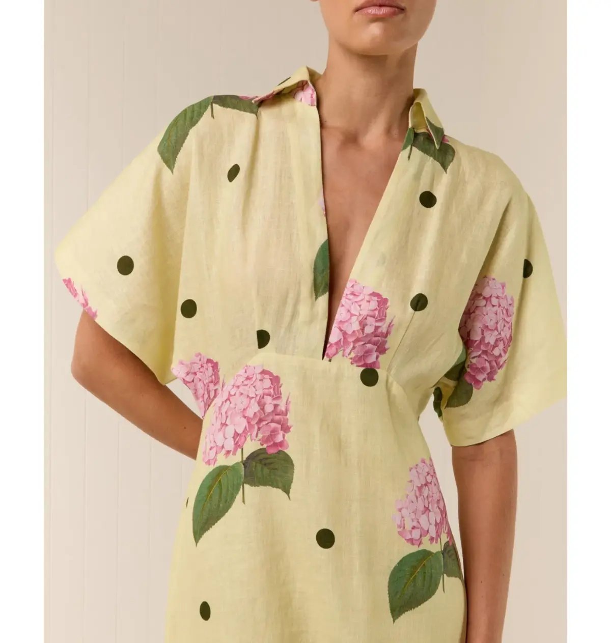 Palm Noosa Jasmine Dress Yellow Floral Size 8 photo 4