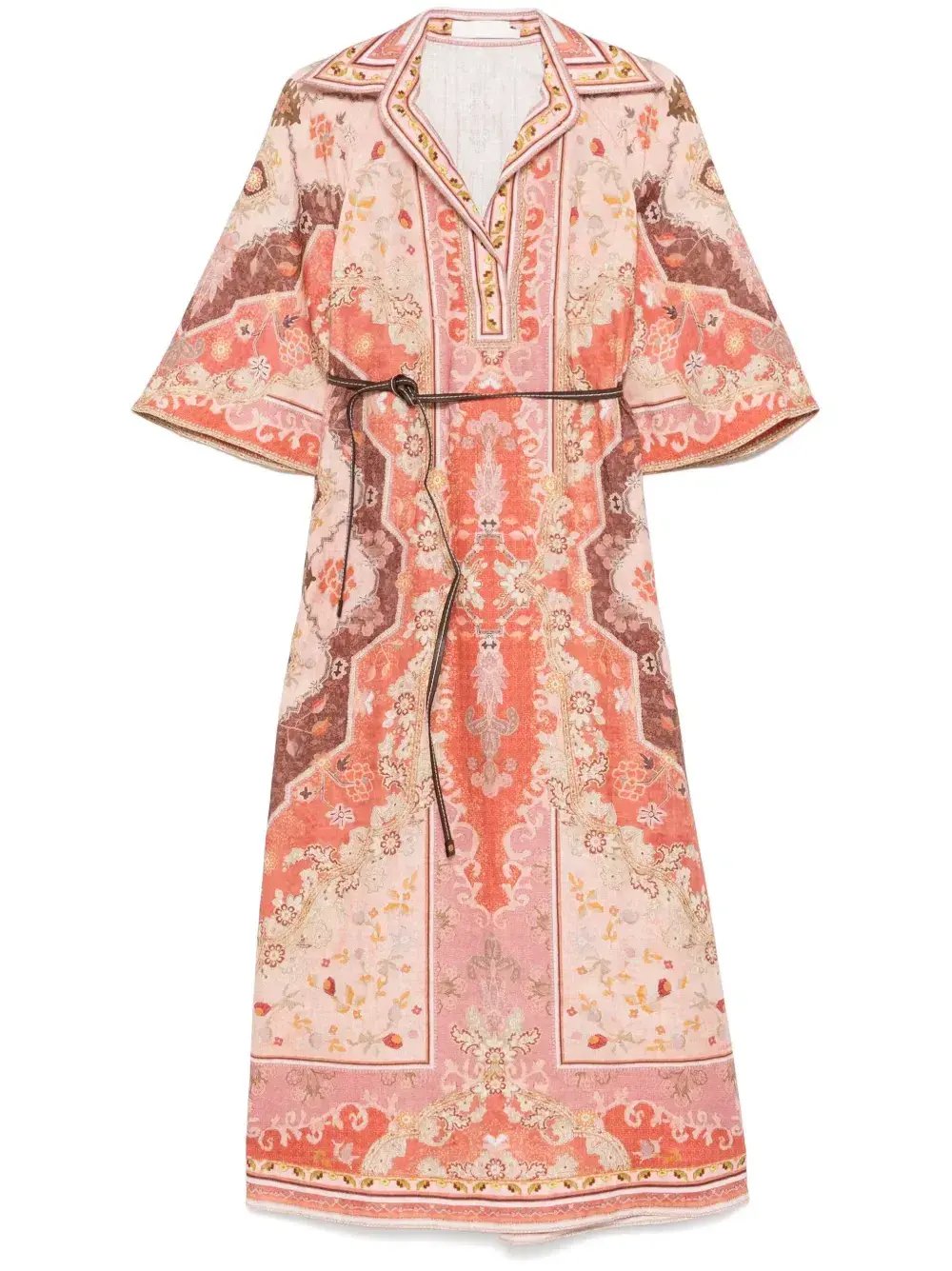 Zimmermann Wylie Midi Dress Multi Size 12 photo 4