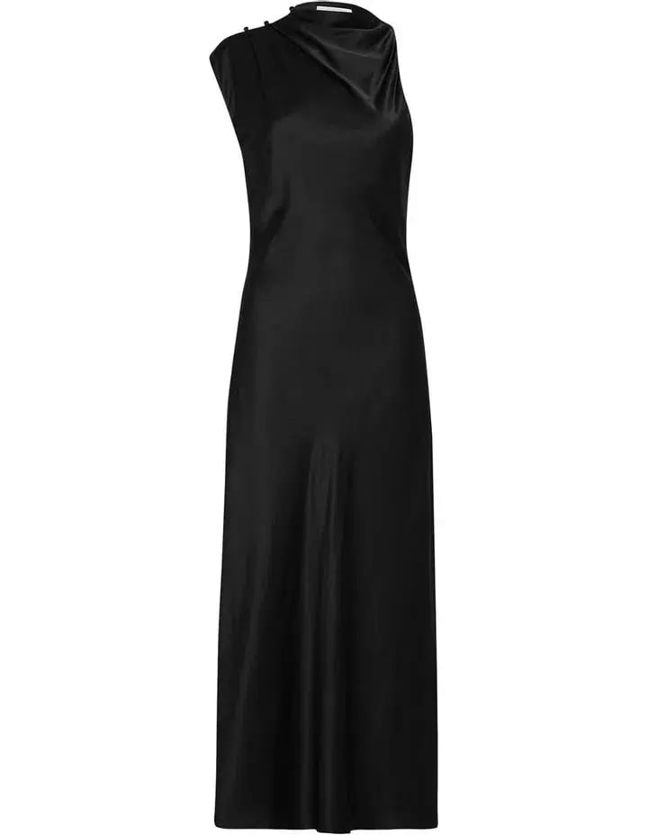 Sass & Bide Shot of Love Midi Dress Black Size 8 photo 5
