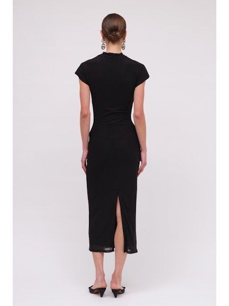 Suboo Christy Mesh Cap Sleeve Dress - Black photo 2