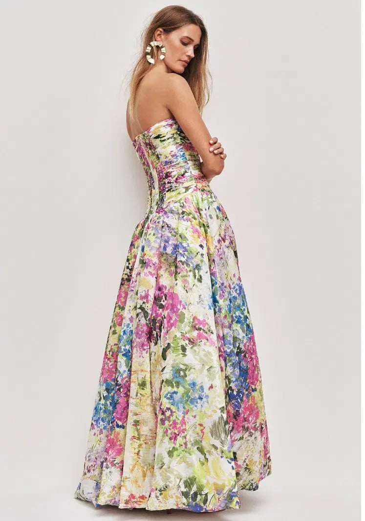 Aje Dahlia Maxi Gown in Lavandula Floral Size 6 photo 4