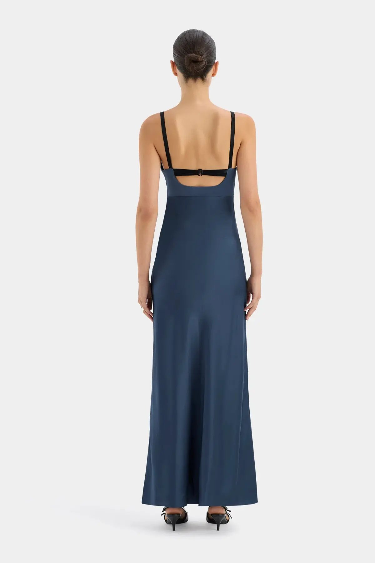 Sir the Label Depeche Balconette Gown in Dark Blue Size AU 10 photo 5