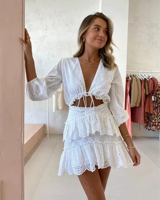 Issy Whispers Dress White Size AU 8 photo 2