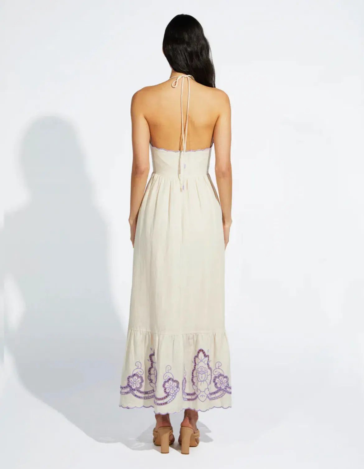 Alice McCall Capri Dreams Midi Dress Cream Size 14 photo 4