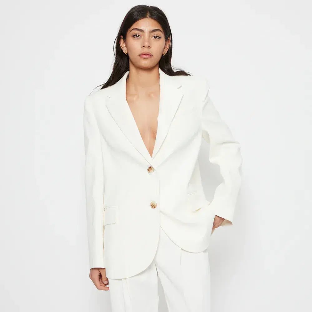 Camilla & Marc Raleigh Two-Piece Suit Cream Size 10 photo 5