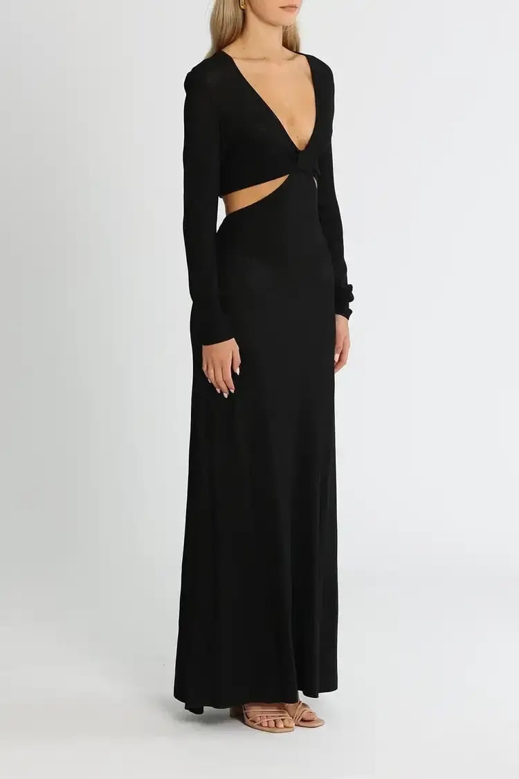 Camilla and Marc Alvar Knit Dress Black Size AU 14 photo 2