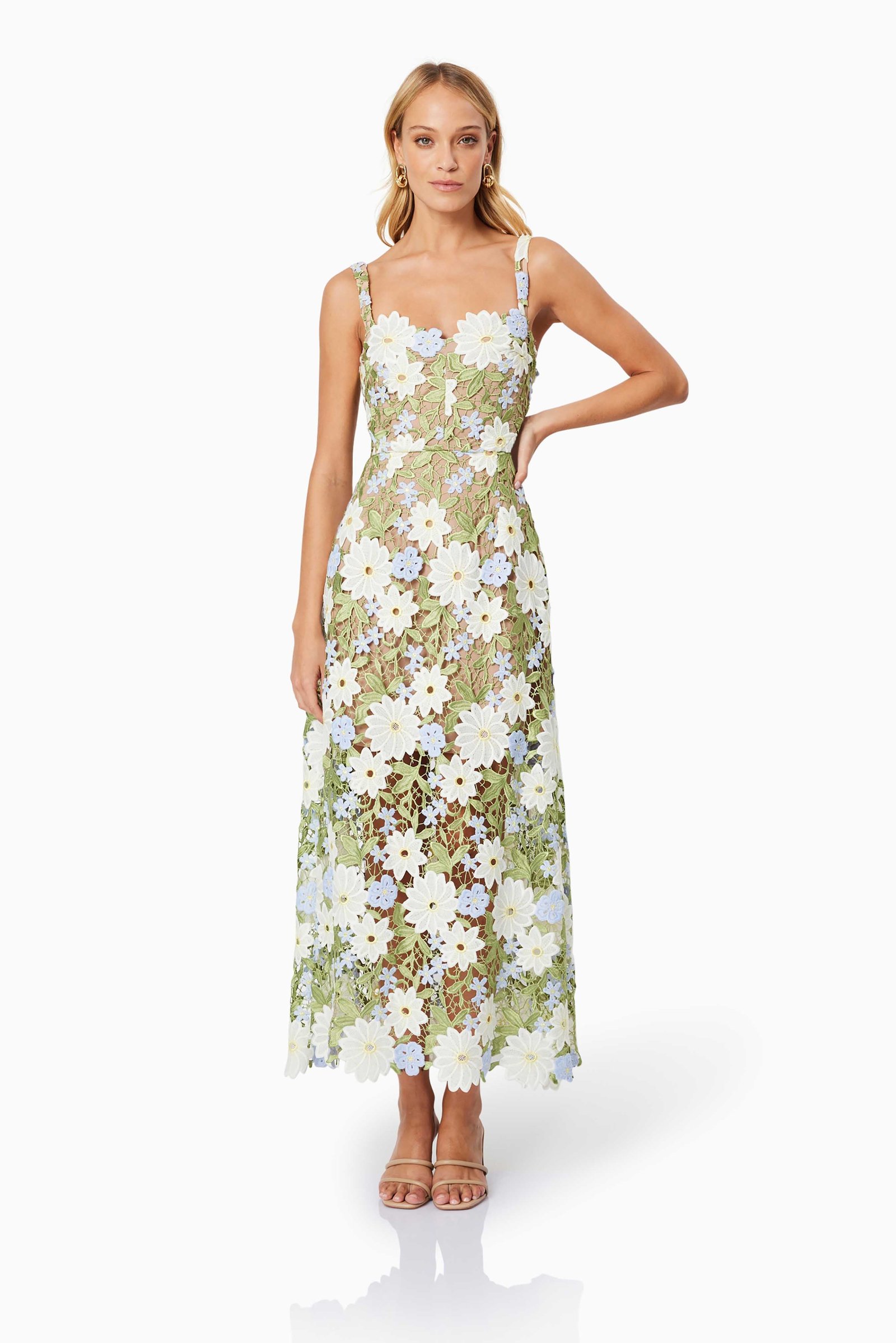 ELLIATT FLORA MIDI DRESS - MULTI photo 4
