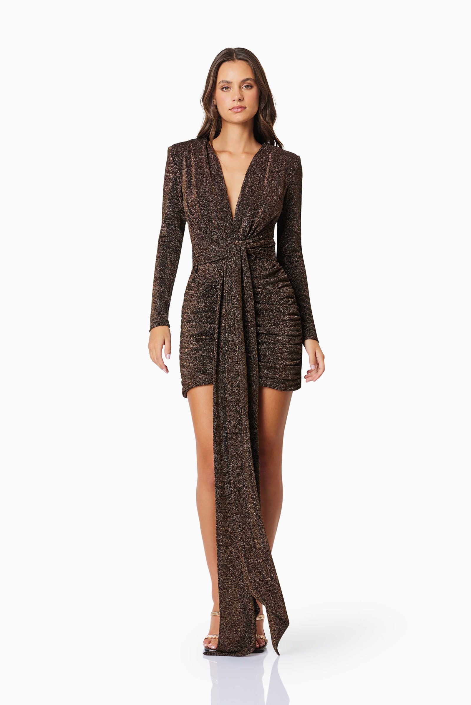 ELLIATT NALANI PARTY DRESS - BLACK/GOLD photo 5