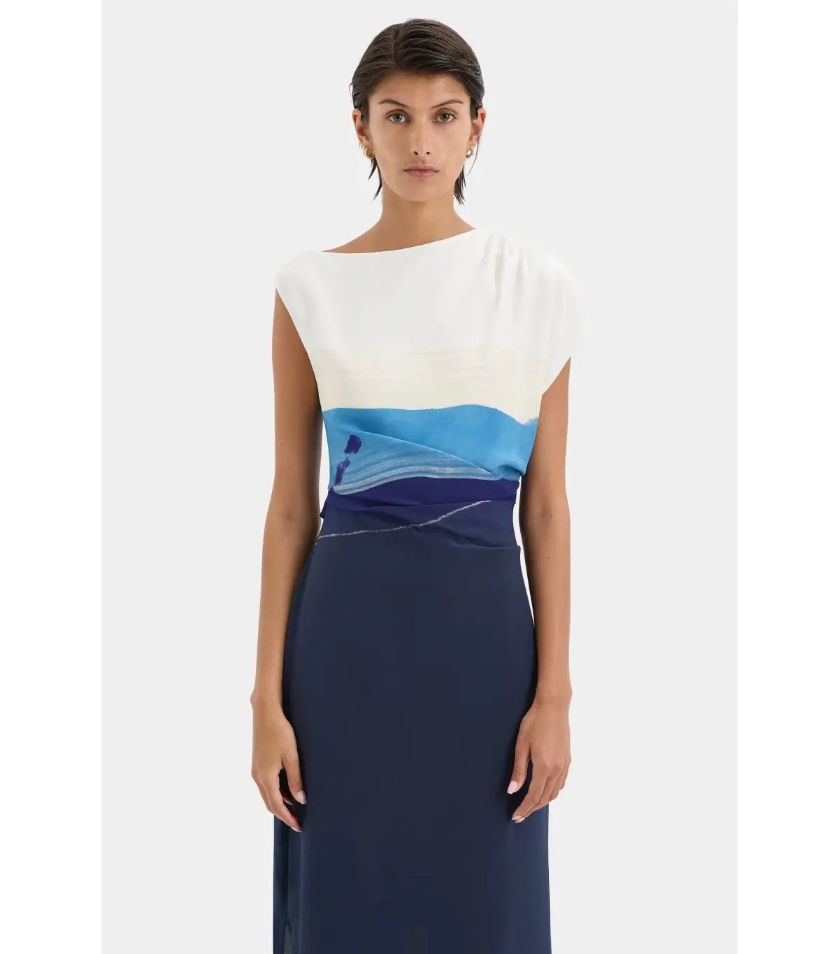 Sir the Label Mariner Midi Dress Shoreline Stripe Size AU 12 photo 5