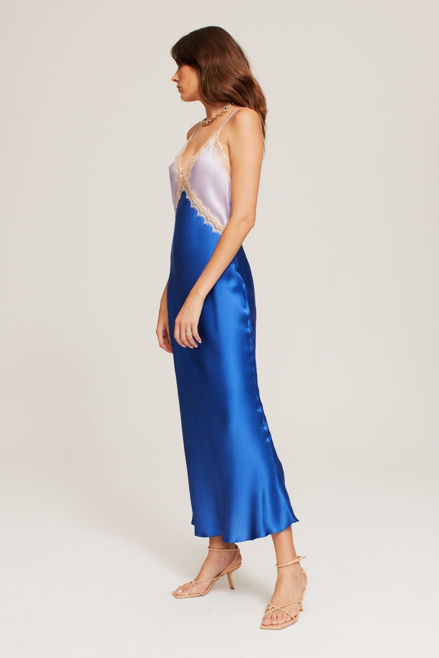 Ginia Sadie Dress In Lilac/Lapis photo 3