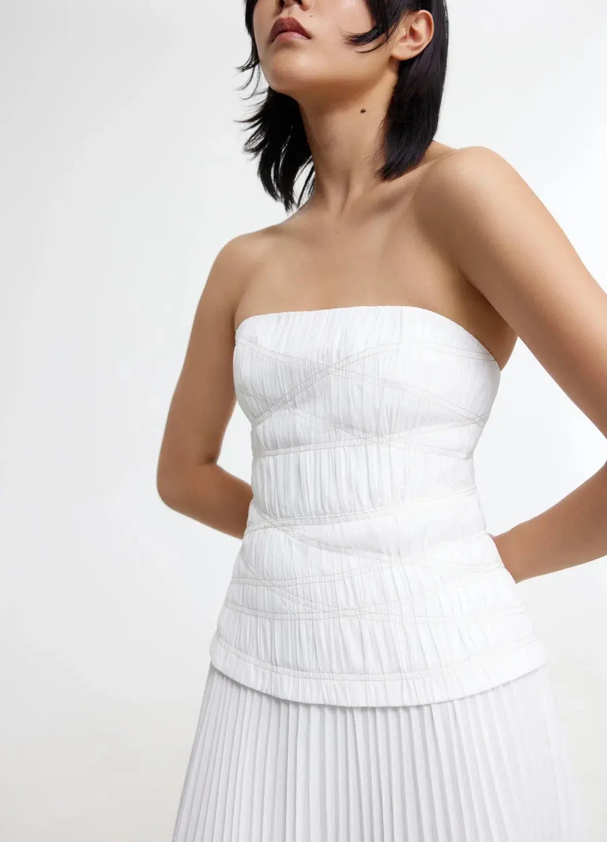Acler Bristol Midi Dress Ivory Size 10 photo 2
