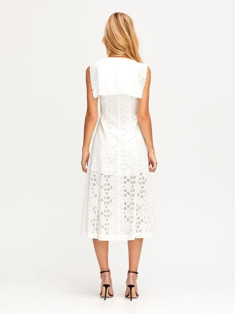 Alice McCall Wilde Grotto Midi Dress Porcelain White Size 4 photo 3