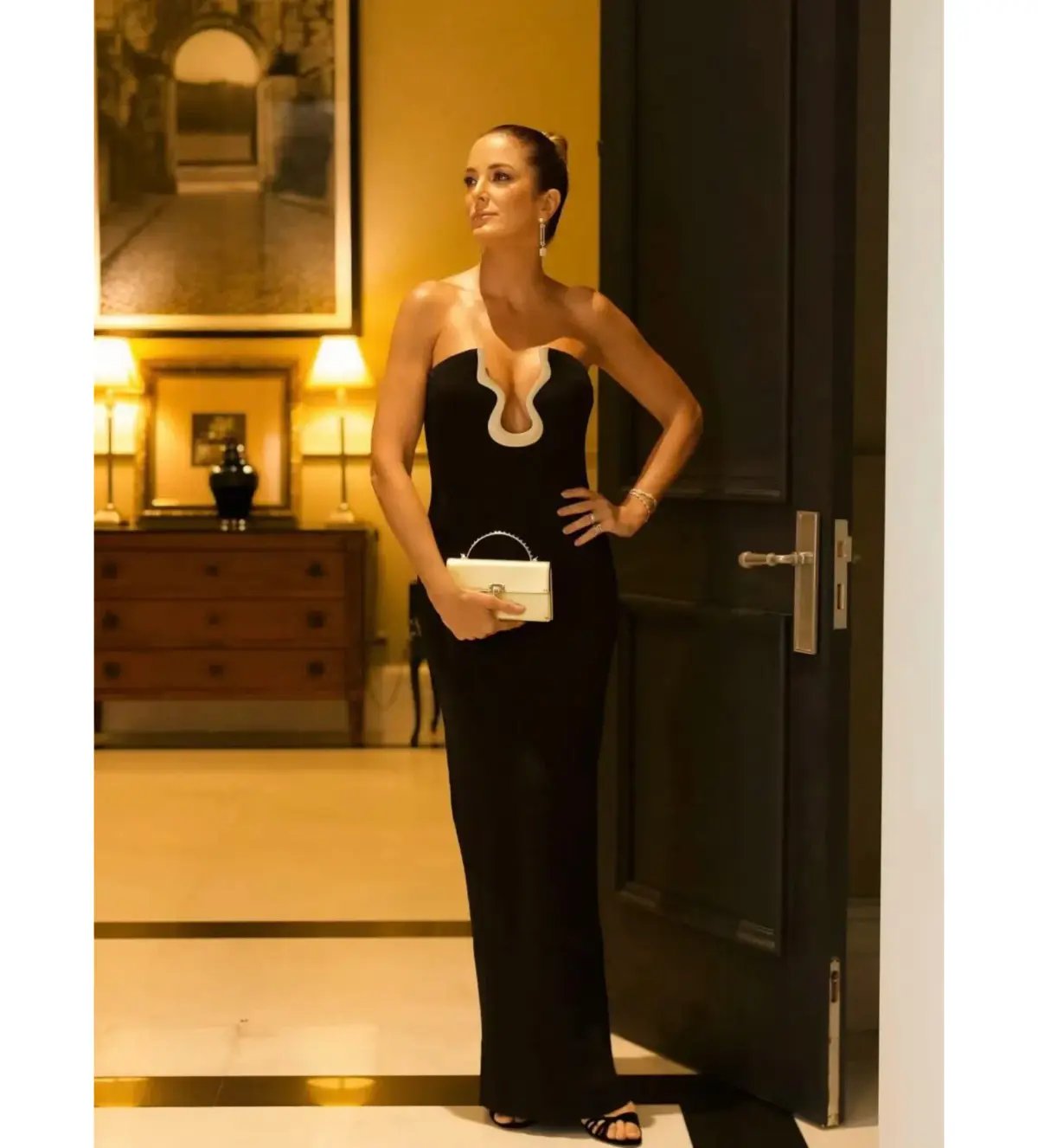 Cult Gaia Abril Gown In Black photo 2