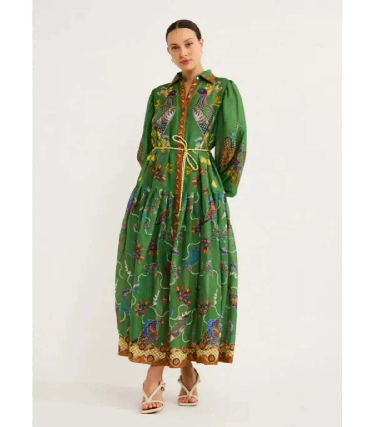 Alemais Birdie Shirtdress Jade Green Size AU 14 photo 2