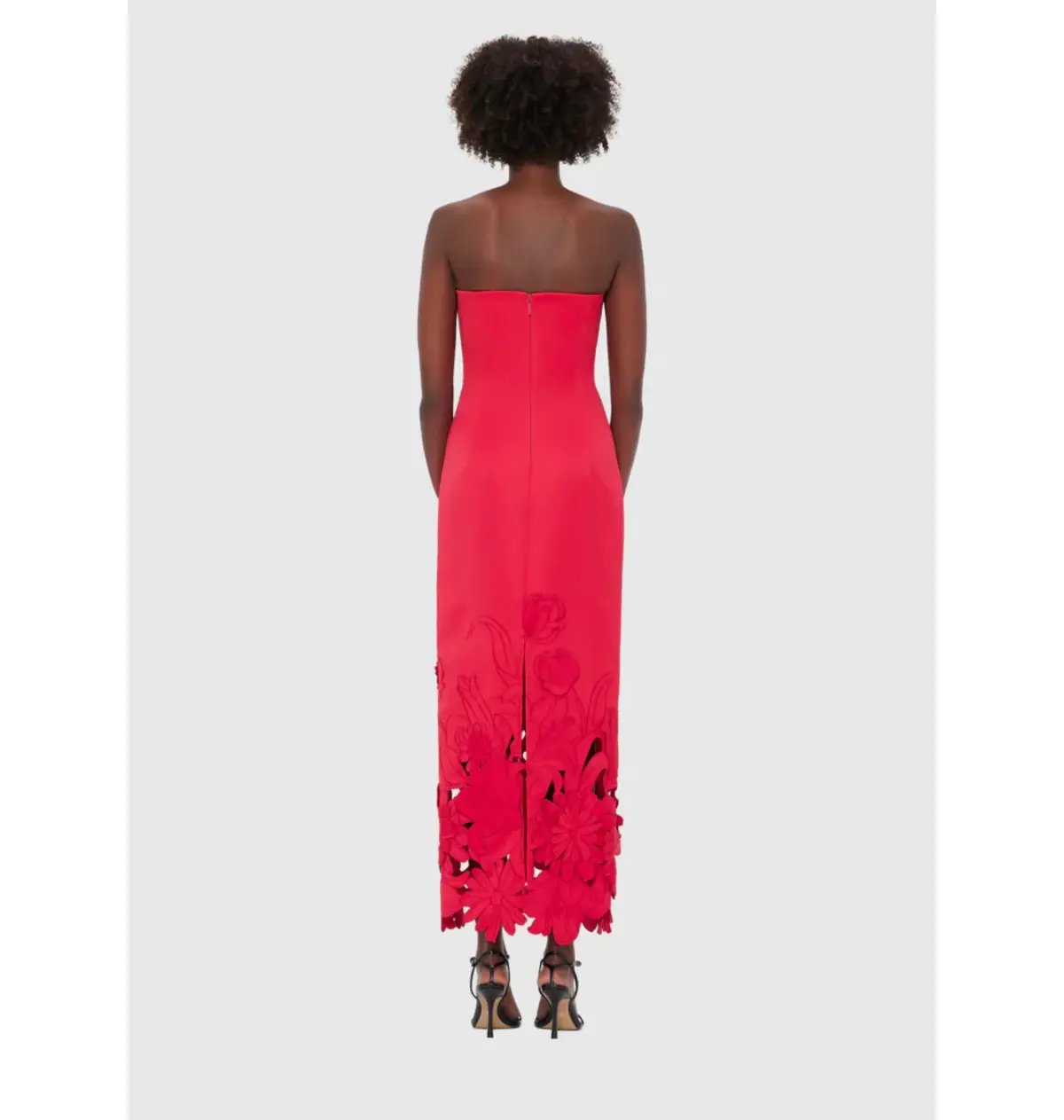 Leo Lin Rayna Appliqué Bustier Maxi Dress Rosa Size 12 photo 3