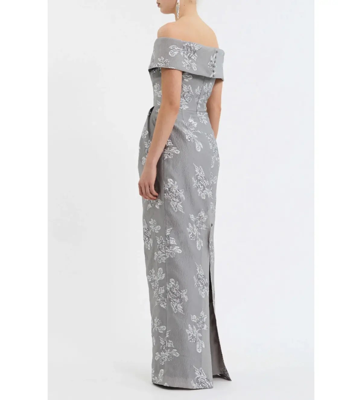 Rebecca Vallance Ruth Off The Shoulder Maxi Gown Floral Size 12 photo 3