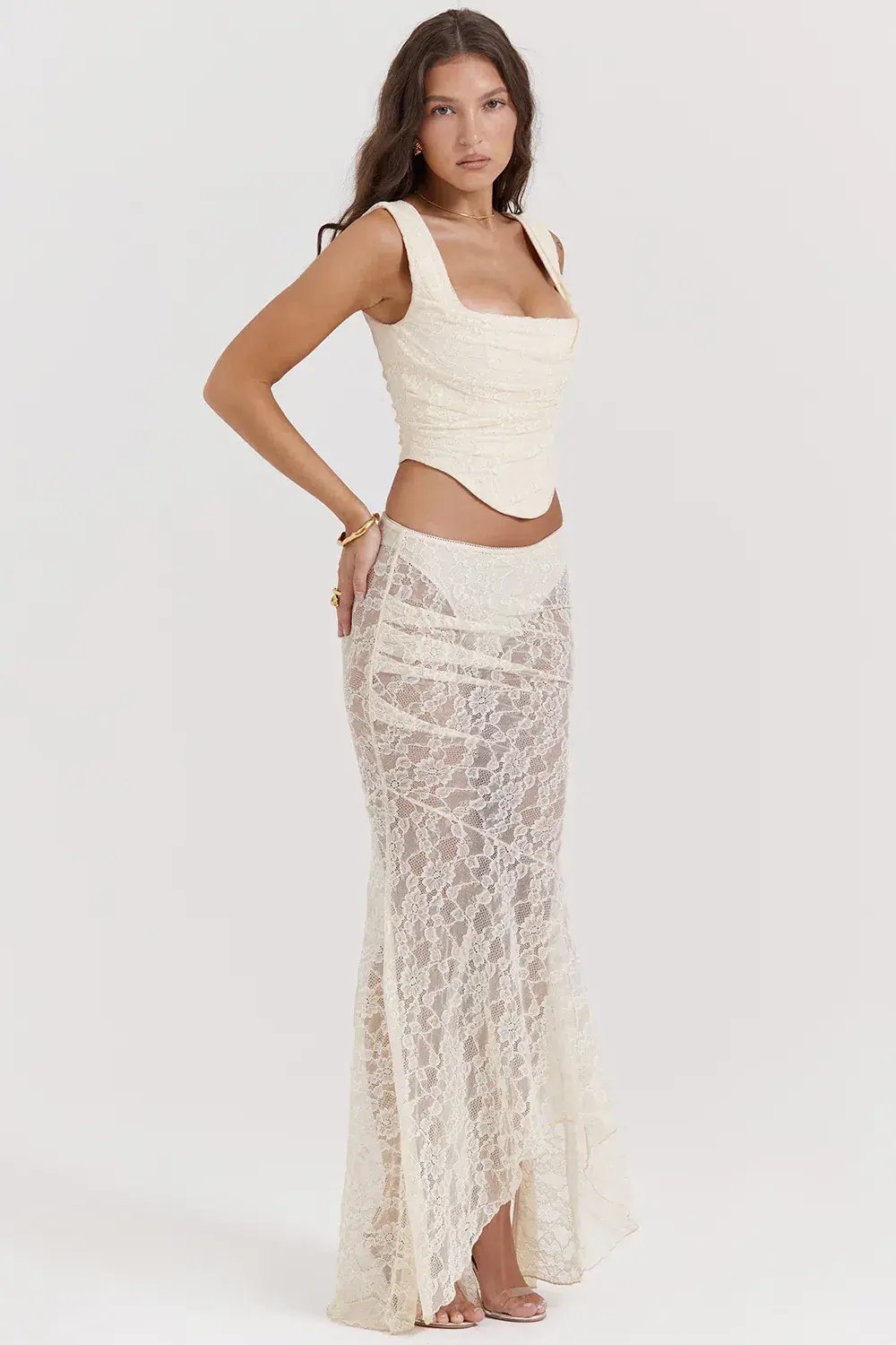 House of CB Vintage Set Cream Size Medium /Au 10 photo 2