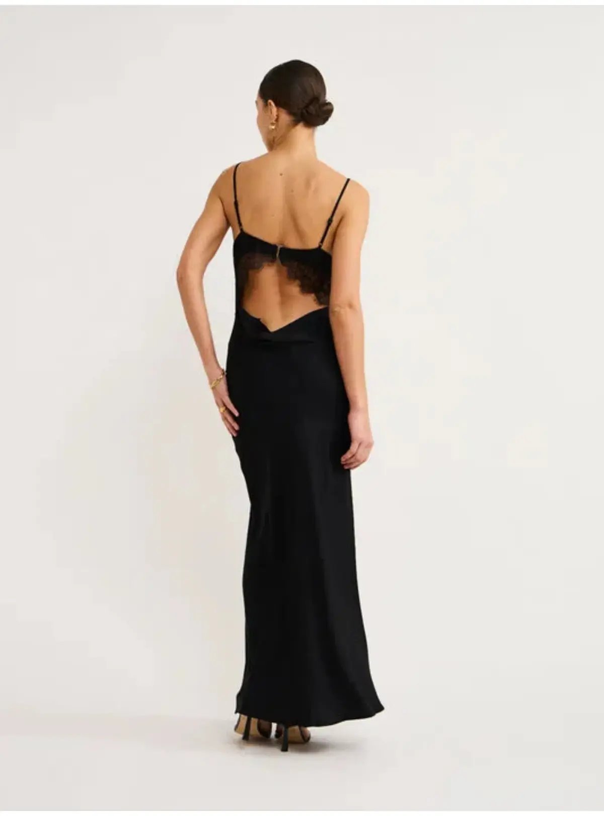 Bec and Bridge Emery Lace Maxi Dress Black Size AU 6 photo 3