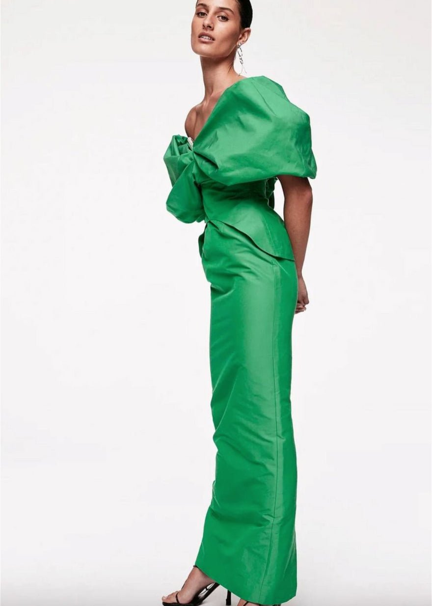 Rachel Gilbert Xavier Gown Green photo 3