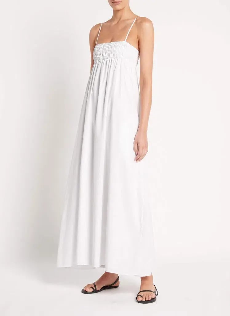 Faithfull the Brand Urtica Maxi Dress White Size 10 photo 2