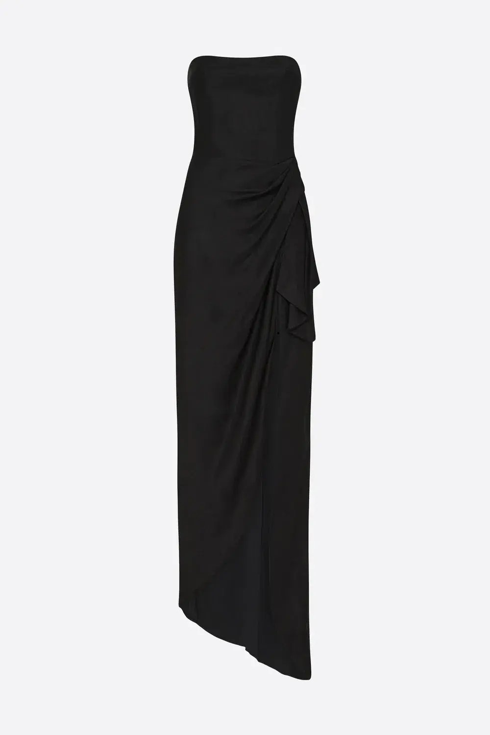 Manning Cartell Asymmetrical Games Strapless Gown Black Size 6 photo 5