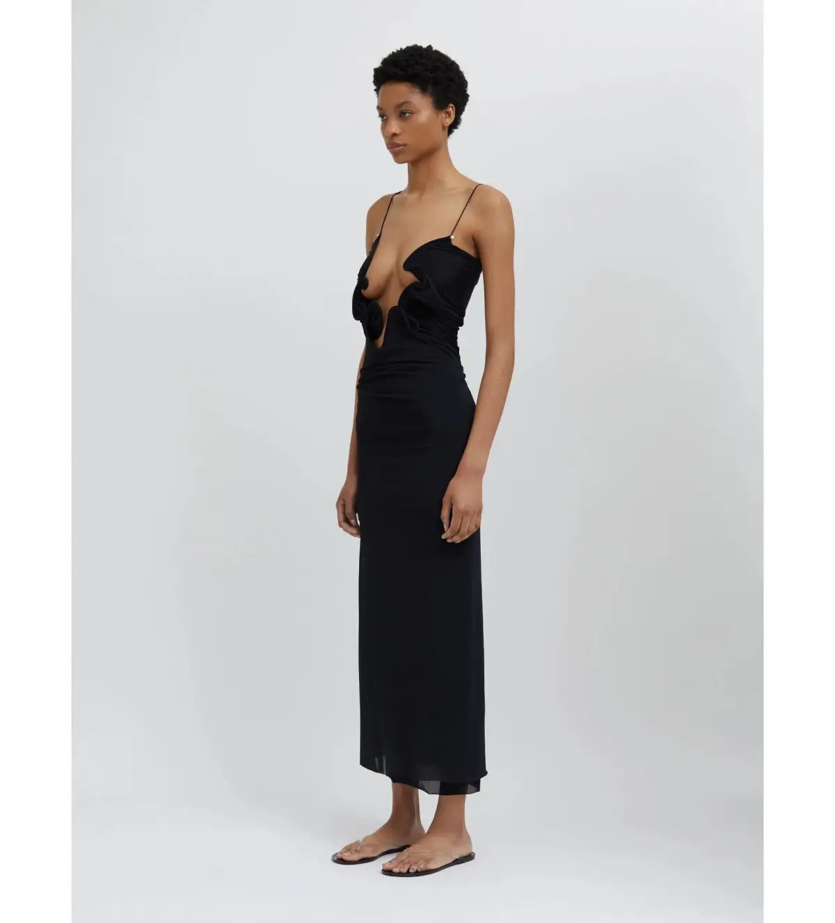 Christopher Esber Molded Venus Maxi Dress Black Size AU 6 photo 2