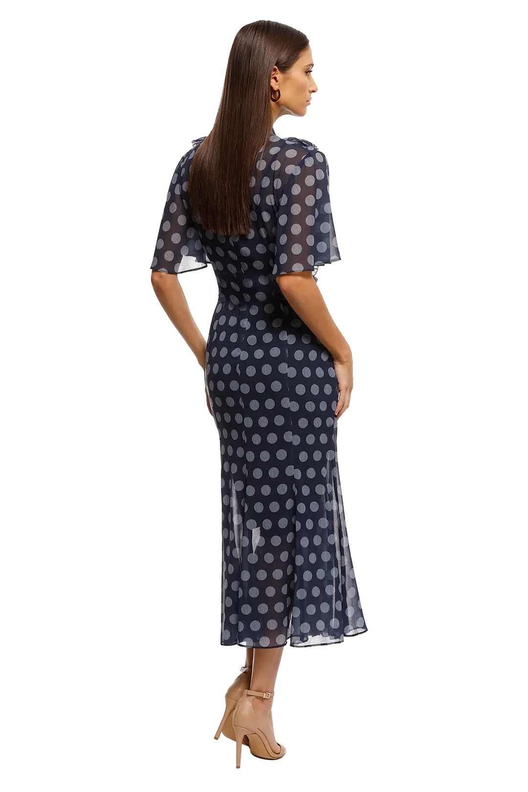 Passion Midi Dress - Midnight Polka Dot photo 3