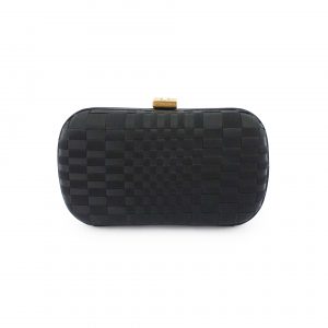 Bottega Veneta Black Satin Clutch photo 4